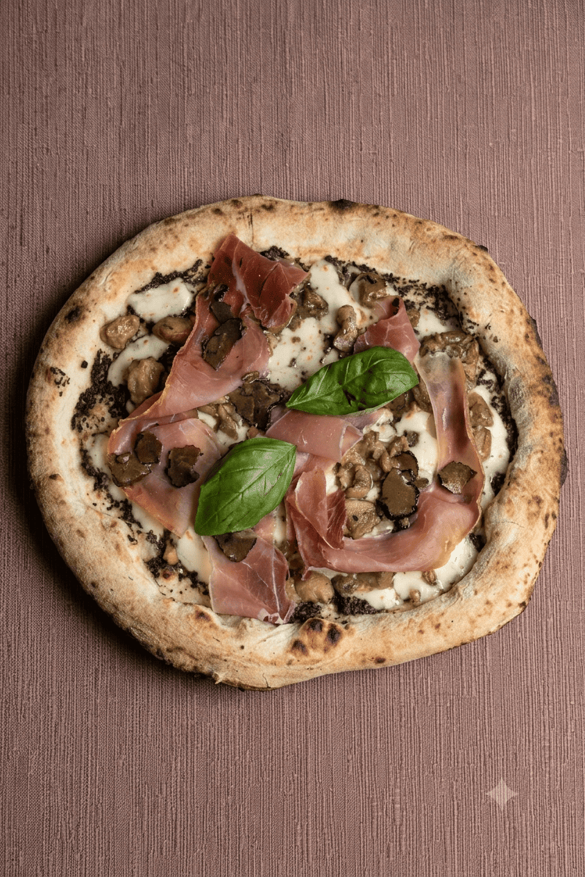 pizza funghi e tartufo